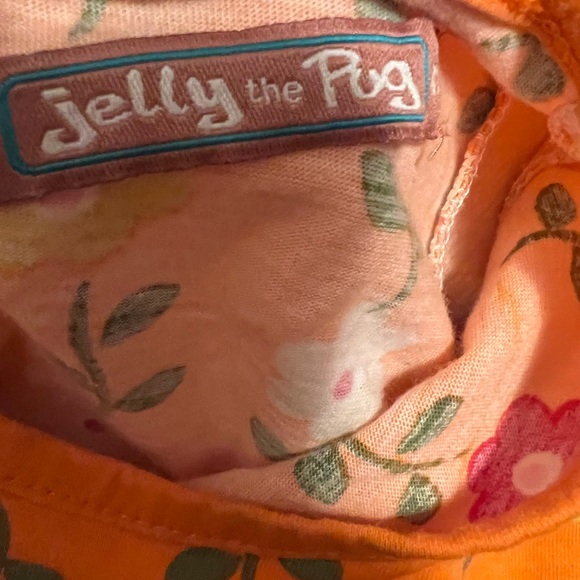 Jelly The Pug Girls Size 4T  Dress Ruffle Animal Print Fox News Dress - Picture 4 of 6